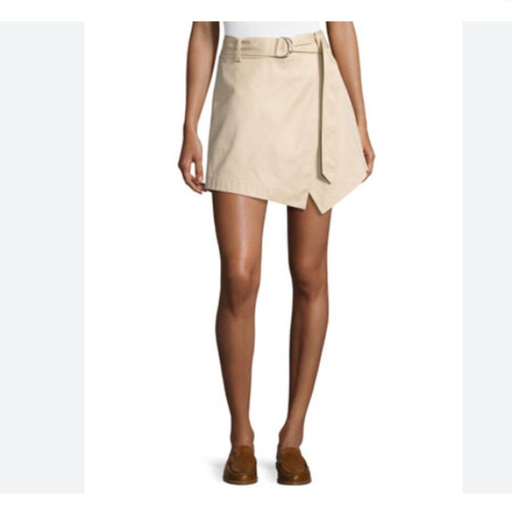 FRAME Denim $249 Trench High Waist Wrap Skort 6 ACADEMIA PREPPY CLUELESS Mini